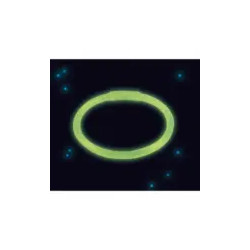 Spīdīga plastmasas aproce 20 cm, 1 gab.